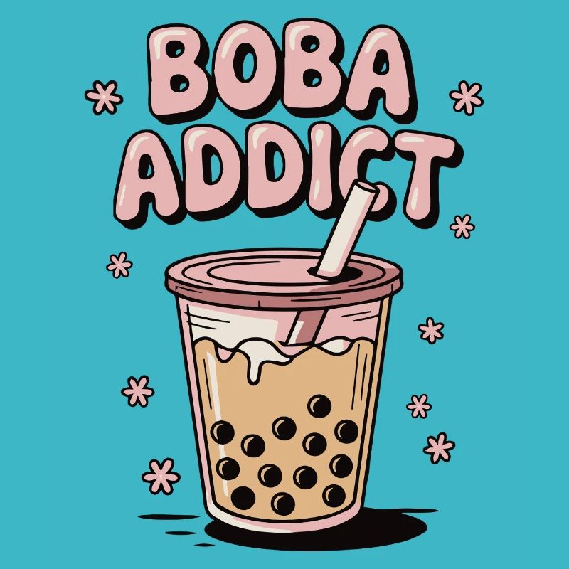 Boba Addict Tasse Bubble Tea Tapiokaperlen