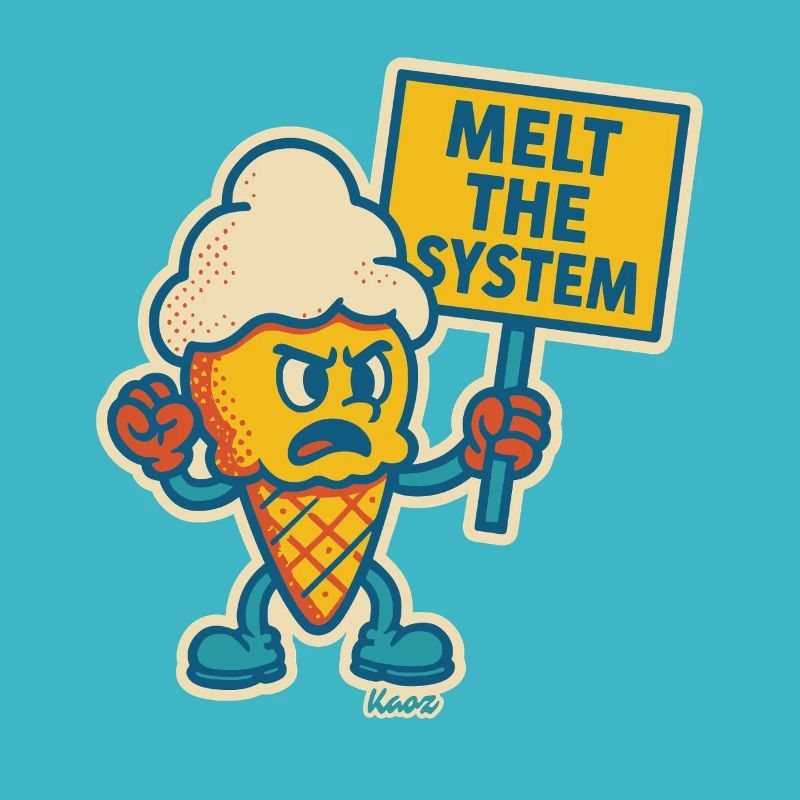 Rebellisches Eis mit „Das System schmelzen“
