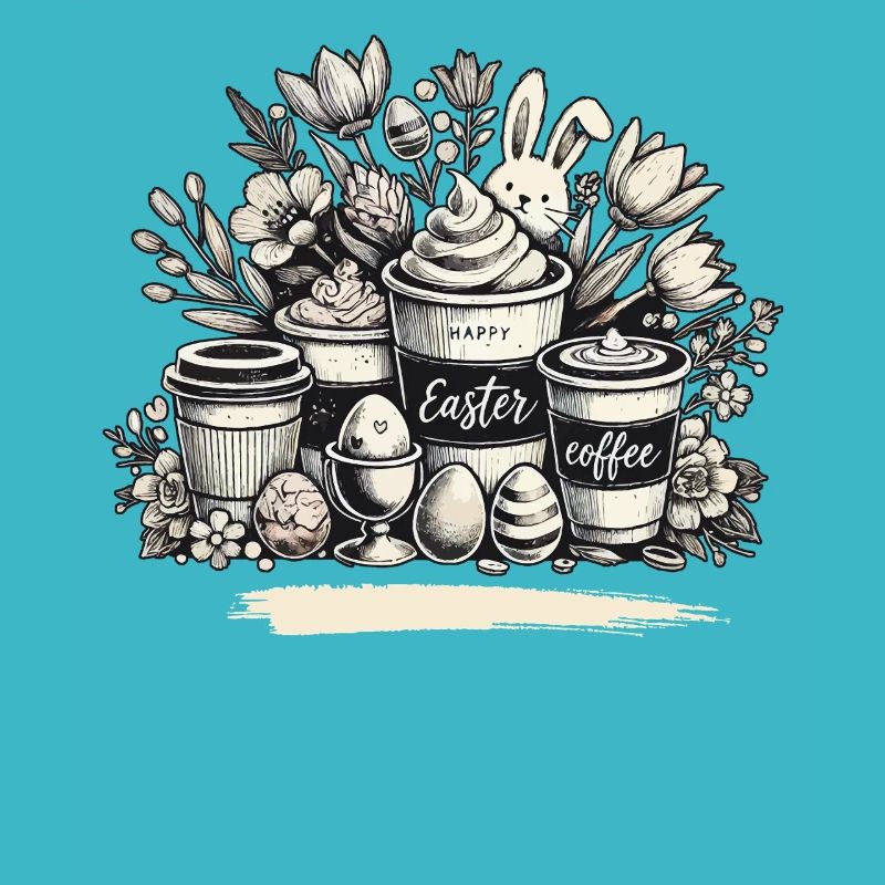 Pâques Café Amour Lapin de Pâques Joyeuses Pâques