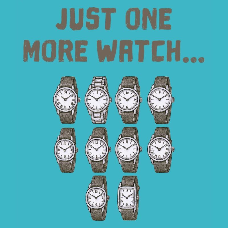 Es fehlt nur noch eine Uhr in der Sammlung