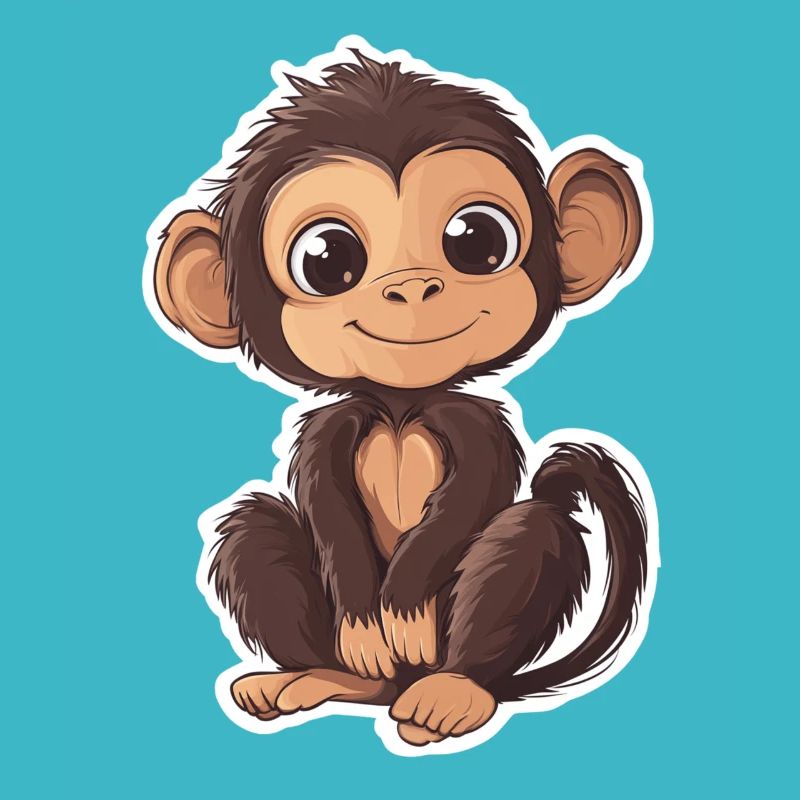 Cute Monkey Cute Monkey Gift for Monkey Fans
