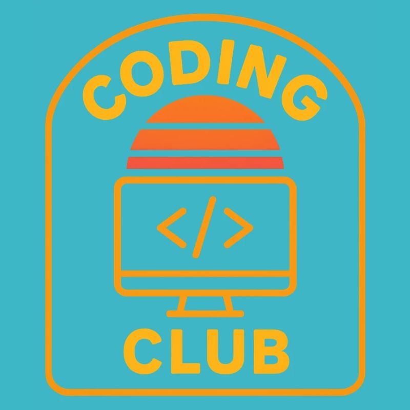 Coding Club Retro Sunrise Design