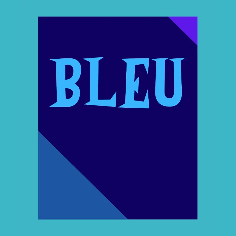 BLUE Rectangle Triangle Chalkboard