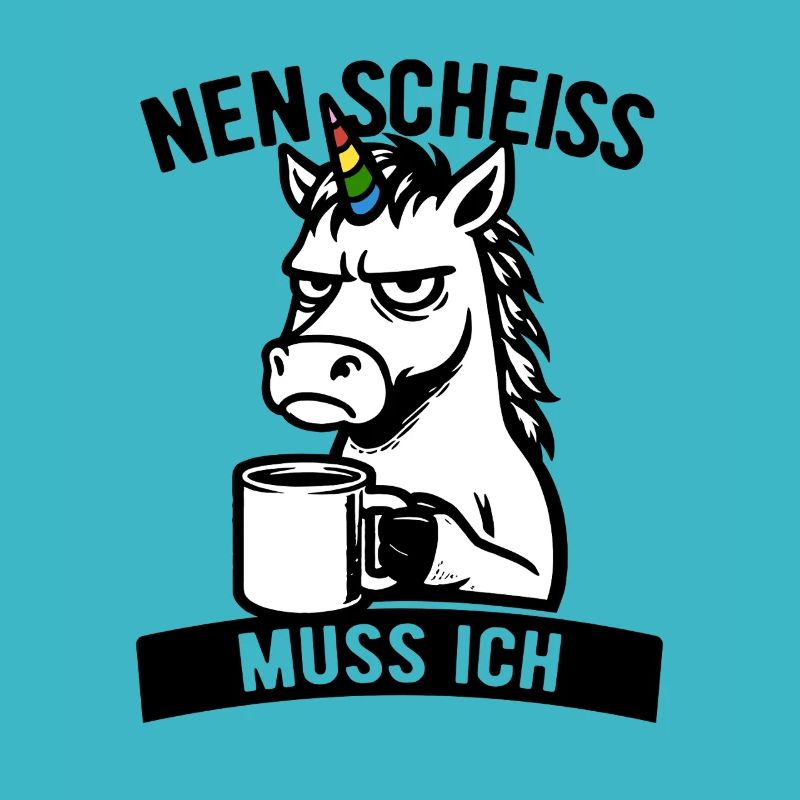 Freches Einhorn - Nen Scheiß muss ich - Kaffee