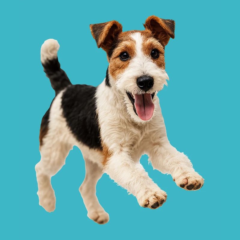 Playful Fox Terrier Dog