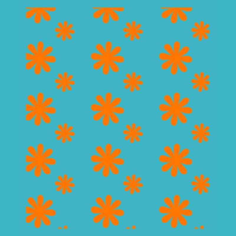 Orange Blossoms on Black
