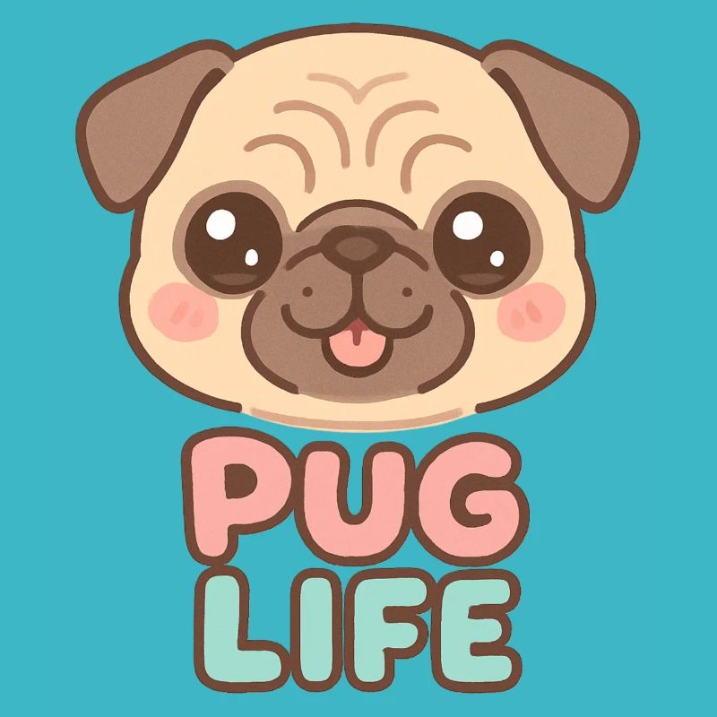 Kawaii Mops Hund - Mops Leben