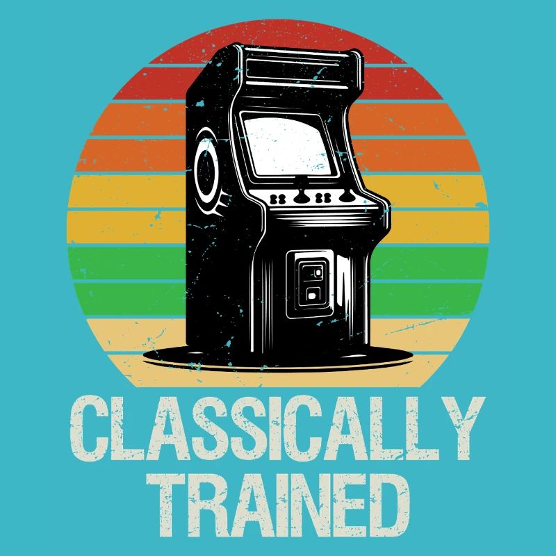 Retro Classically Trained Gaming Arcade Shirt Game