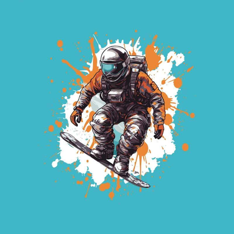 Astronaut Snowboard