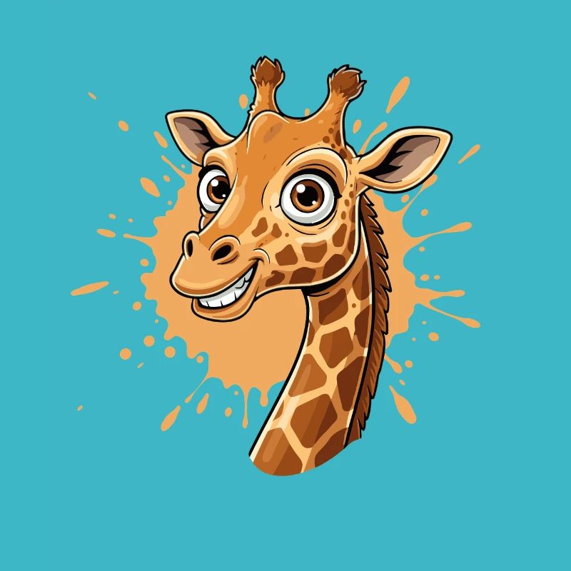Dessin animé Girafes Splash