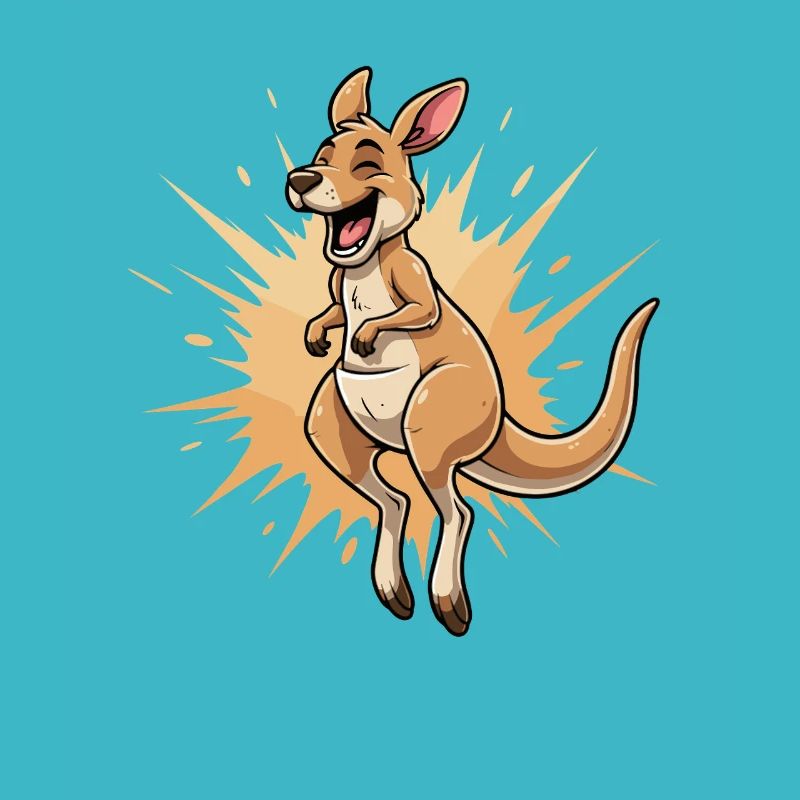 Kangaroo Laugh Leap