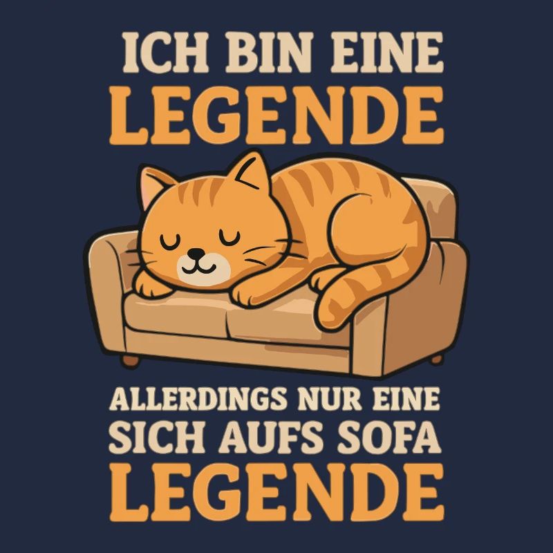 Sofa Legend Cat Funny Saying