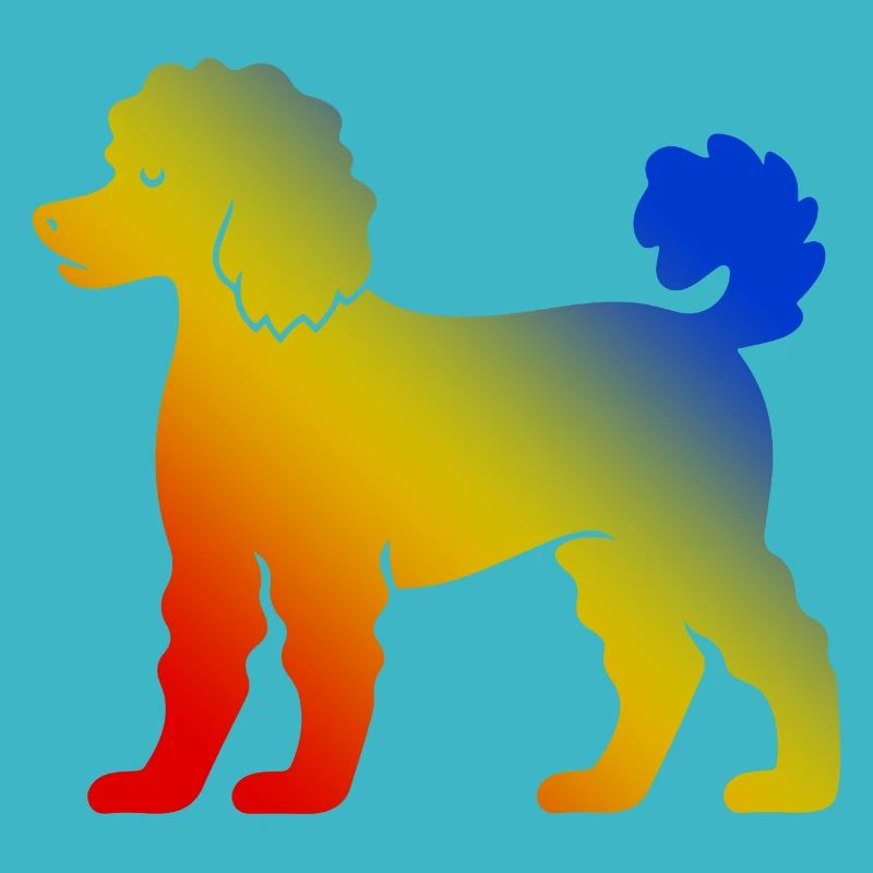 Caniche Chien Coloré