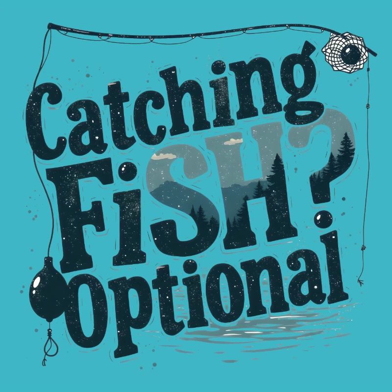 Attraper du poisson ? Optionnel! Chemise de pêche pêcheur