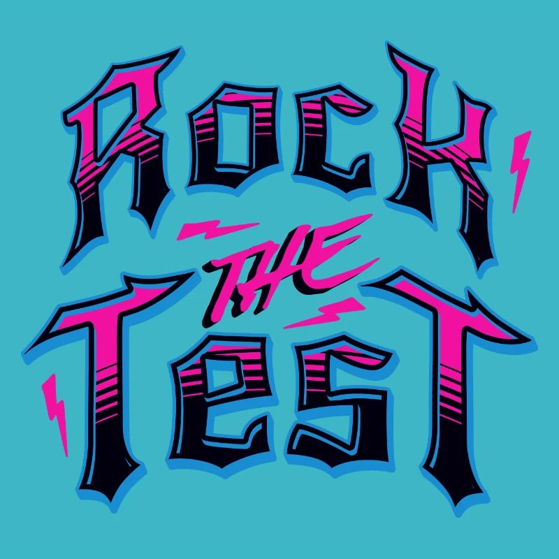 Test Day Rock The Test Funny Teacher Testing Day