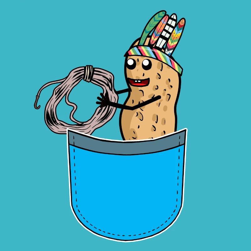 Peanut Hippie Bag Peanuts Funny