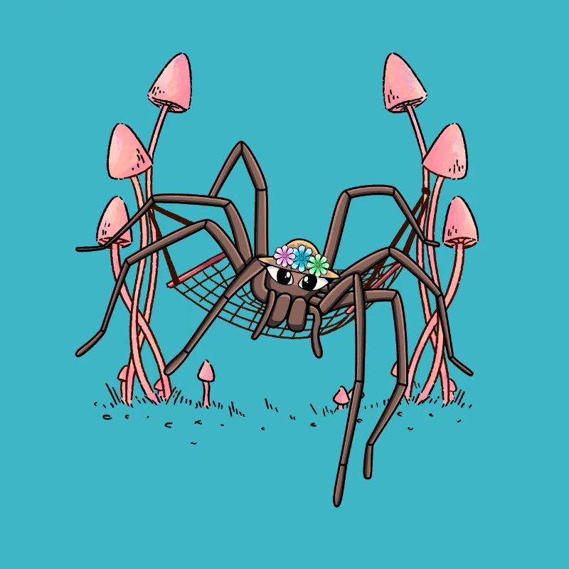 araignée filant hamac suspendu toile d’araignée