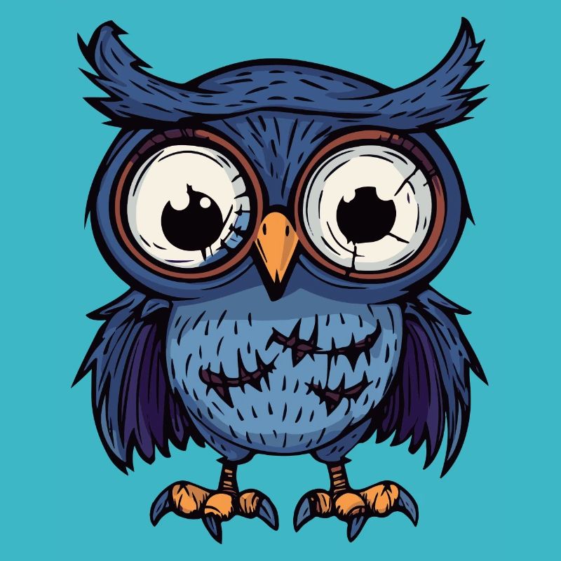 Owl Halloween Zombie