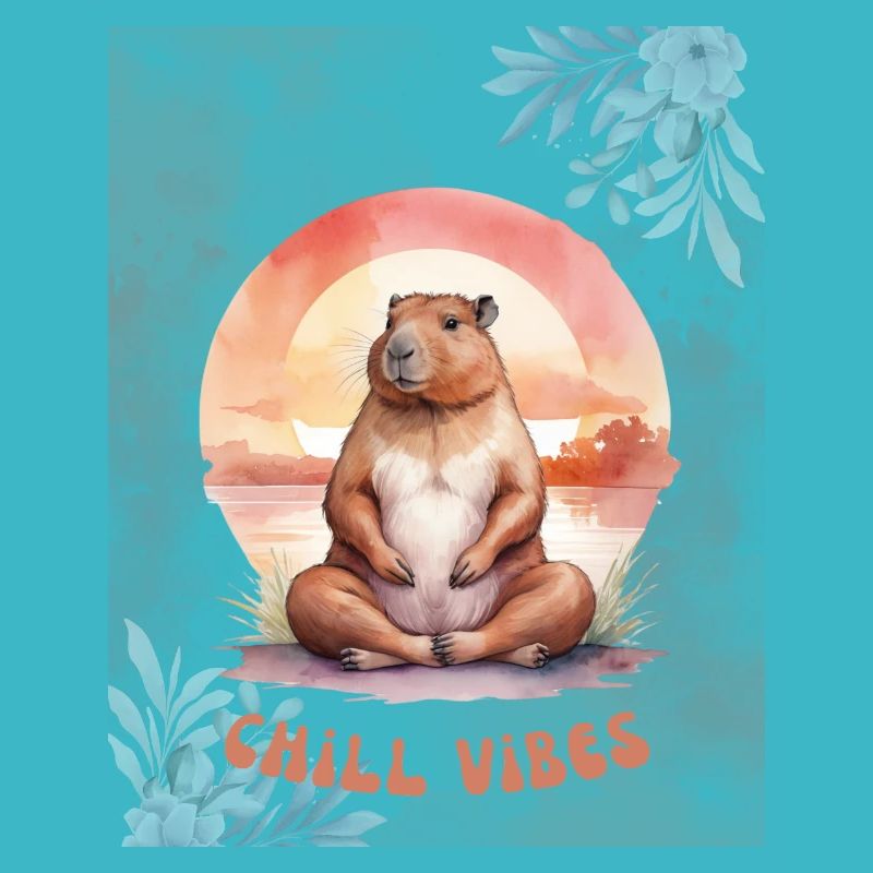 Chill Relax Capybara – Cute Calm Animal Design