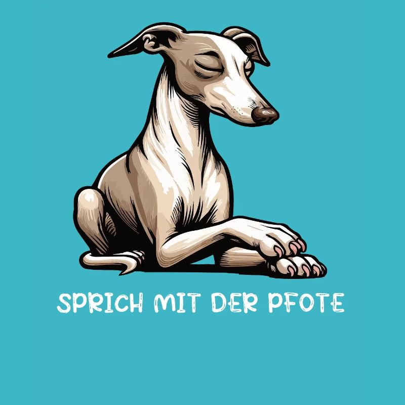 Sprich mit der Pfote Whippet Windhund Whippets 