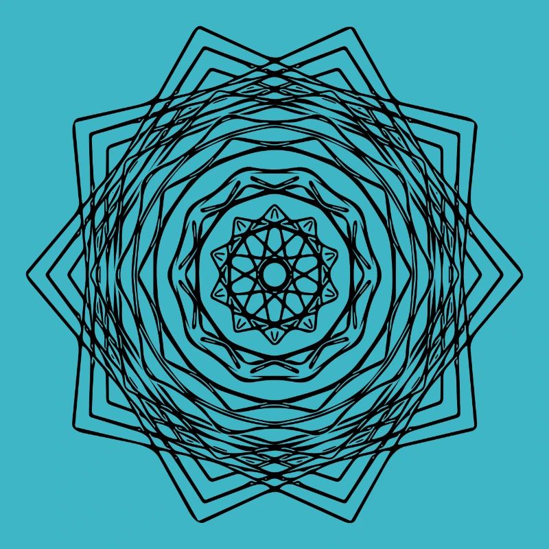 Geometric Square Square Mandala Shape