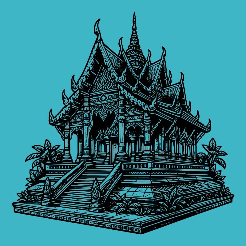 Exotic Pretty Thailand Temple