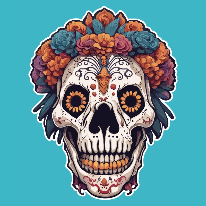 La Catrina/ Tattoo / Mexiko / Tier / Affe