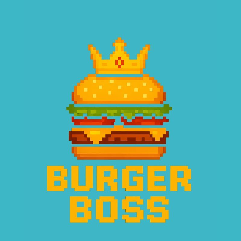 Burger Chef Pixel Burger