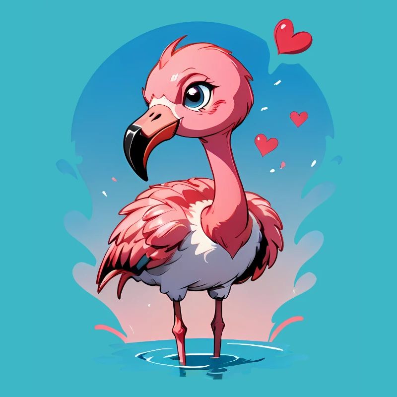 Verschenke diesen süßen Flamingo zum Valentinstag