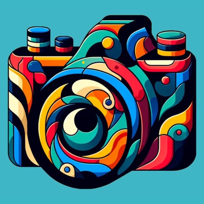 Kids Camera Abstract Colorful