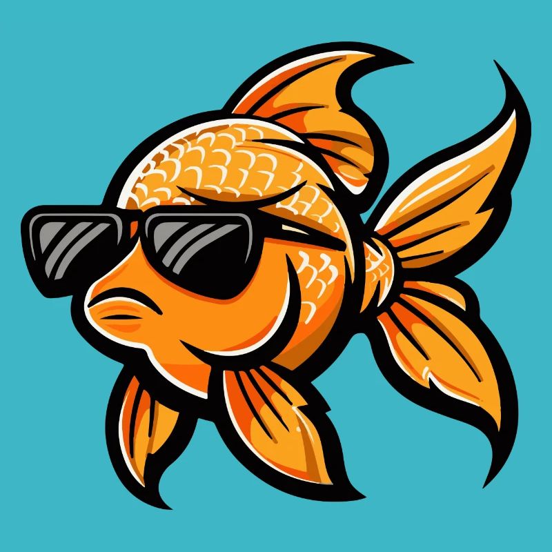 Poisson rouge Bande dessinée Cool