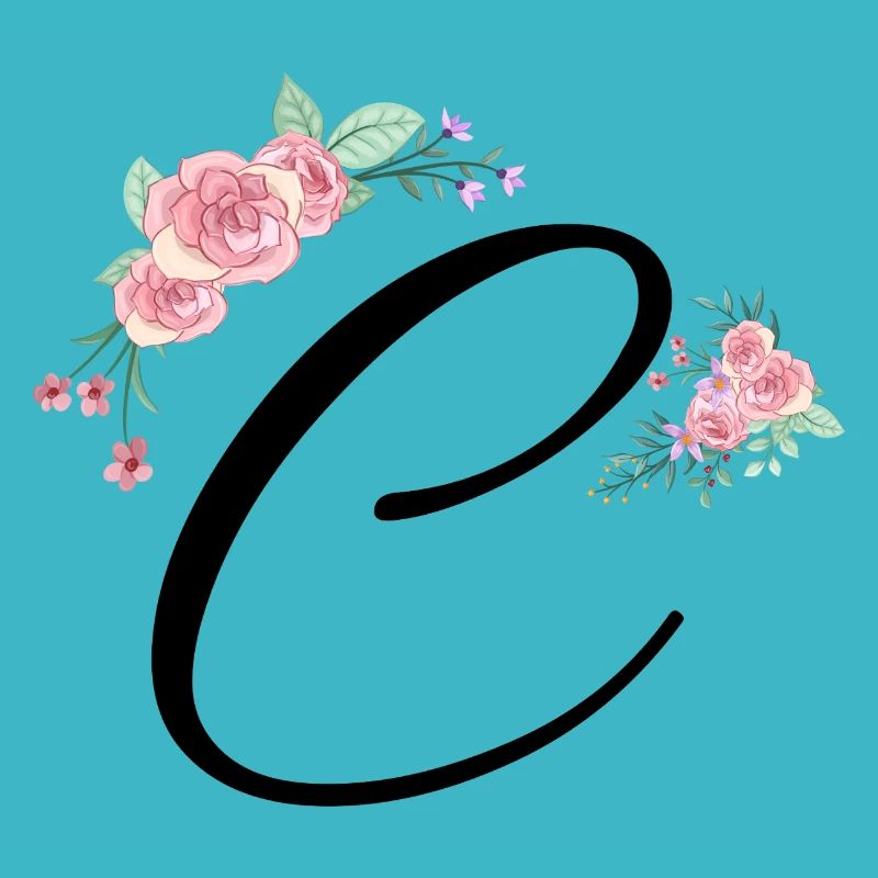 Buchstabe c Blumen