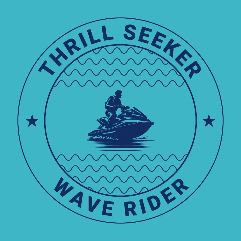 Thrill Seeker Wave Rider Jetski-Abzeichen
