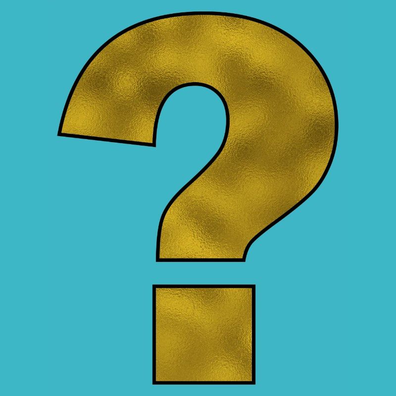 Punctuation Mark Question Mark Gold