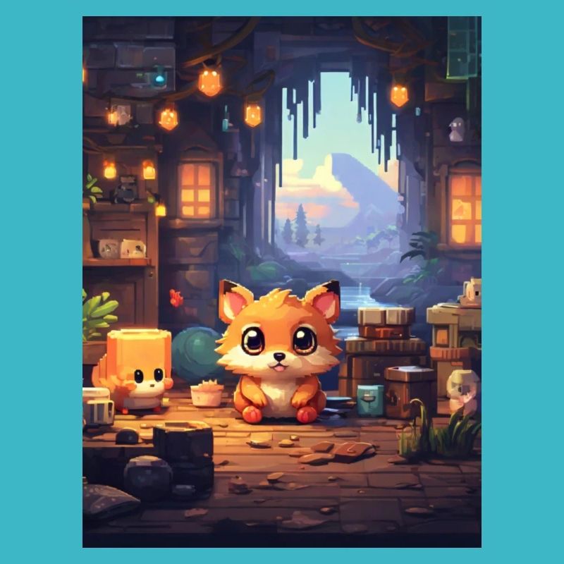 Pixelart Fuchs