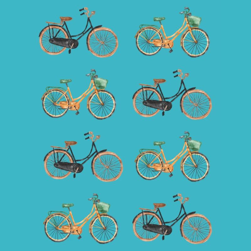 Vivid Vintage Bicycle Pattern