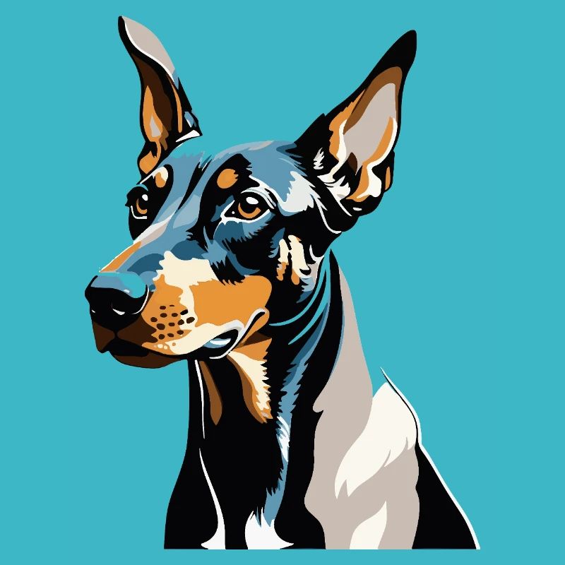 Doberman Pincher - Conception de chien de compagnie