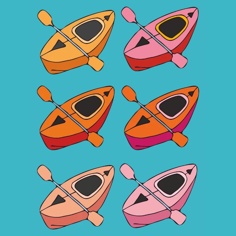 Kayak 6x coloré