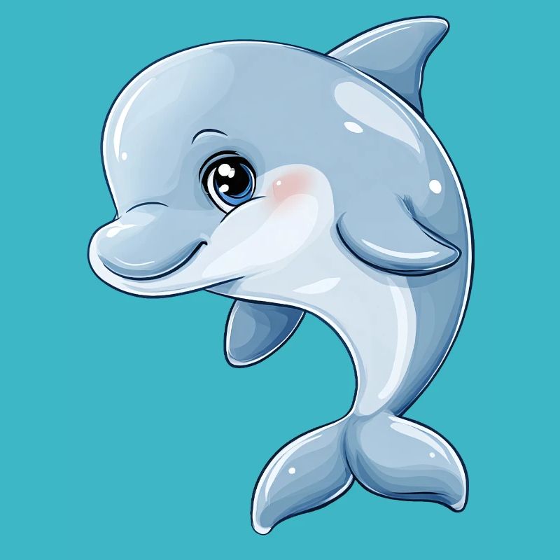 Mignon bébé dauphin