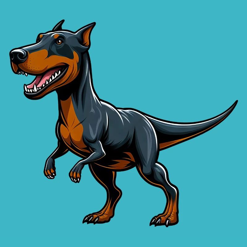 T-Rex Doberman Mix Fabulous Animal