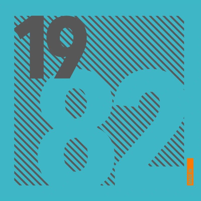 Made in 1982 Retro Modernist Design Birthday Gift