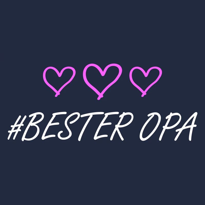 Bester Opa Herz Liebe