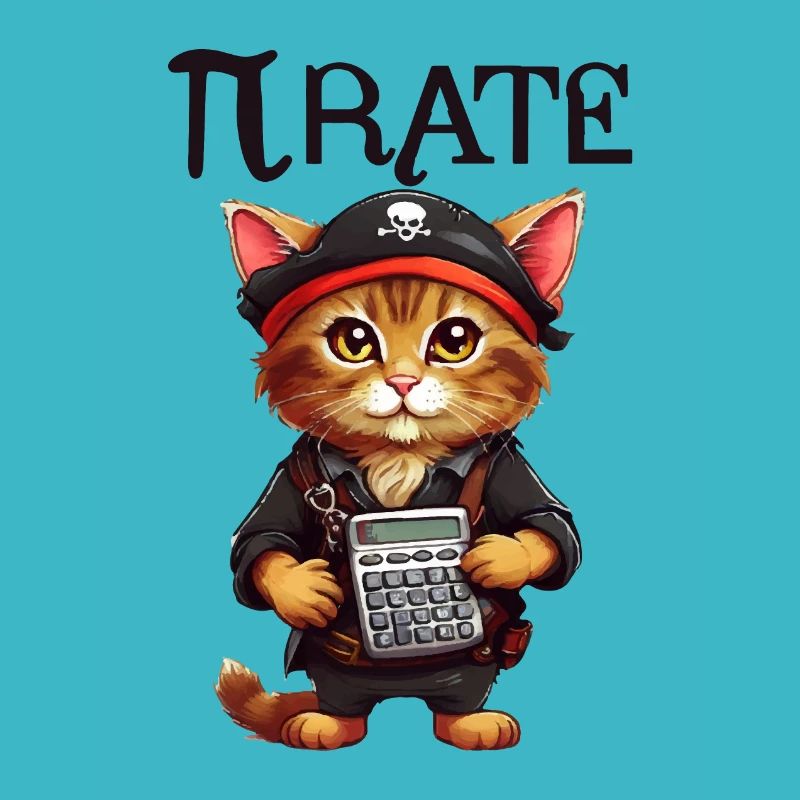 Chat pirate de Pi Day