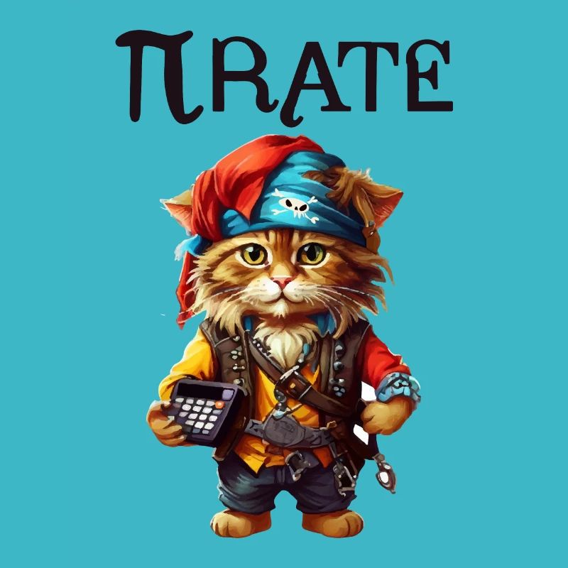 Chat pirate de Pi Day