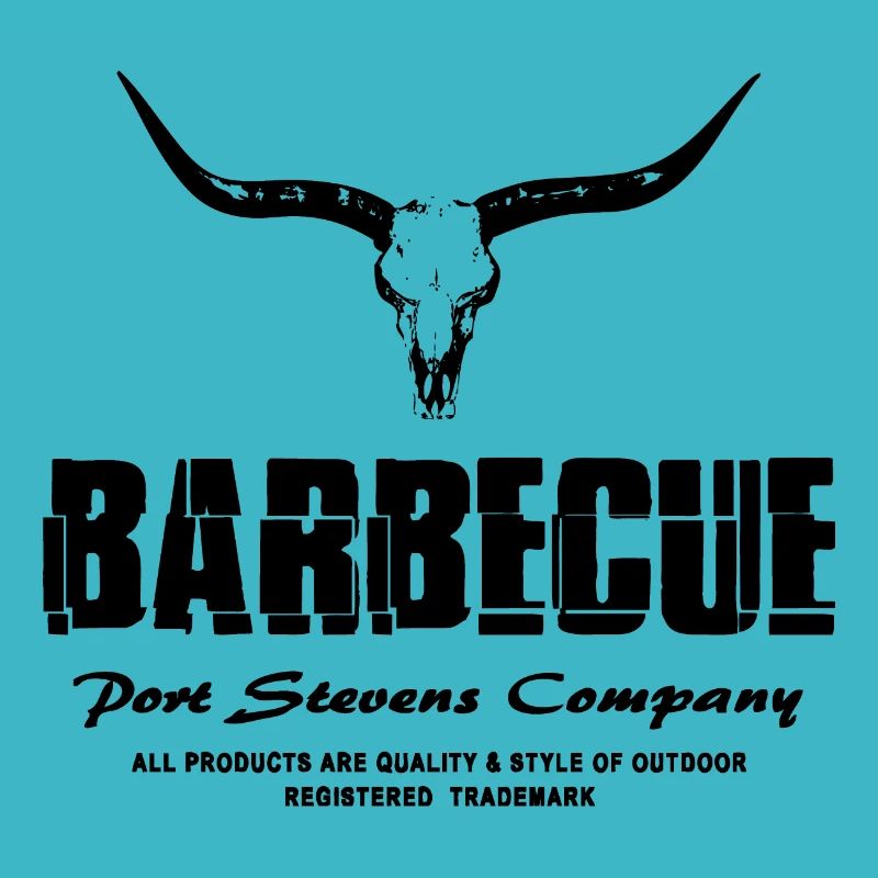 Barbecue - BBQ - Buffalo Skull
