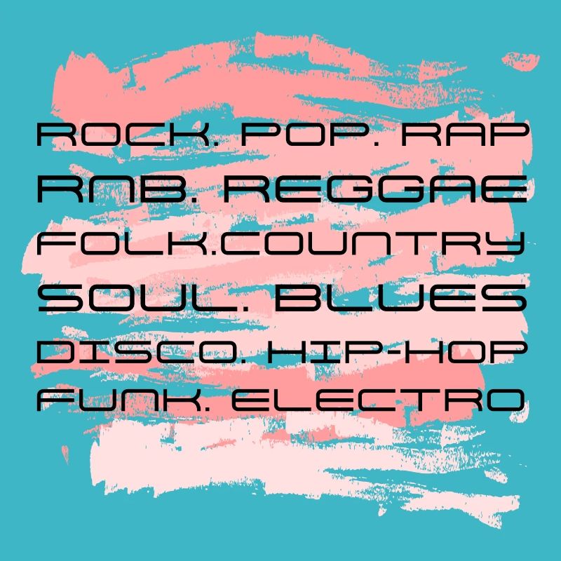 Design de style abstrait. Styles de musique.