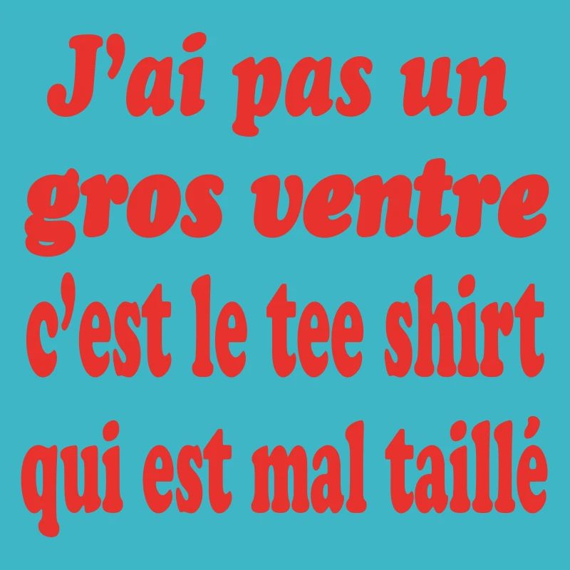 Gros ventre tee shirt mal taille