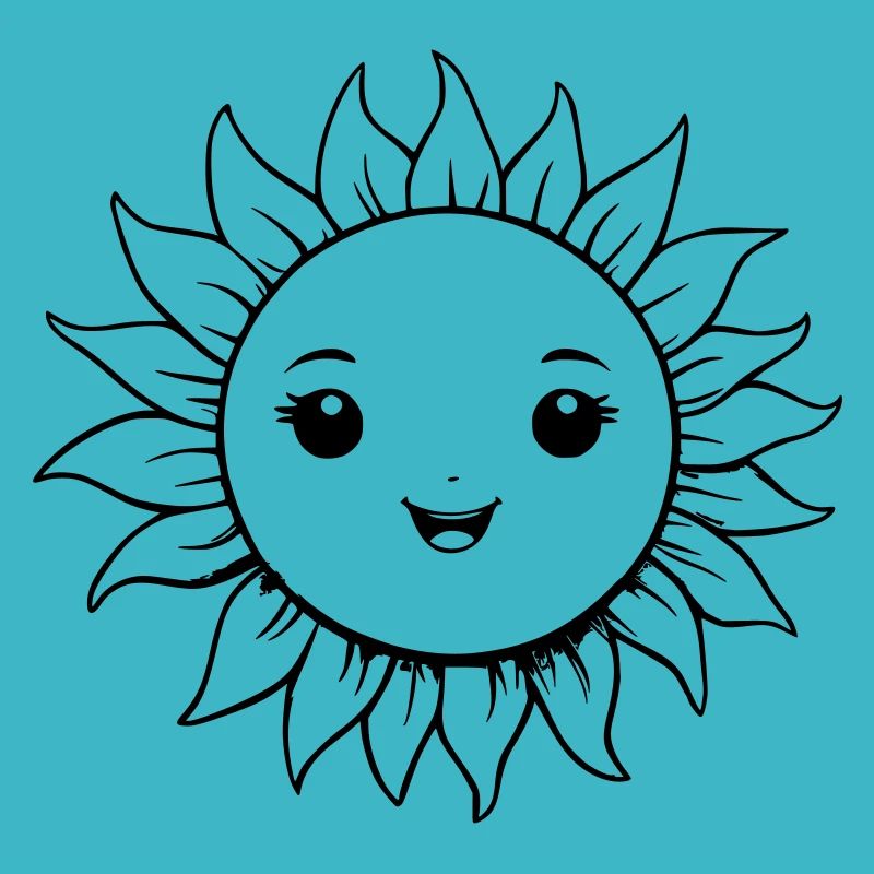 Soleil brillant comme illustration vectorielle