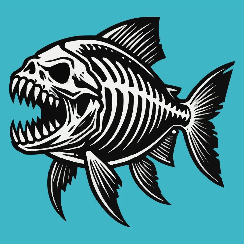 Skeleton Piranha