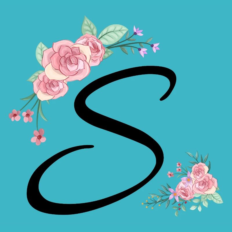 Lettre s fleurs